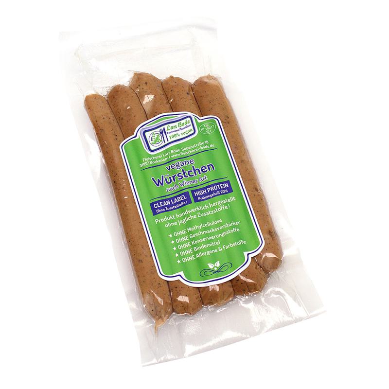 Preview: Vegane Würstchen Nürnberger Artohne Zusatzstoffe Vakuumpack